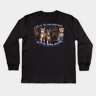 Rescue Dogs Tribute Kids Long Sleeve T-Shirt